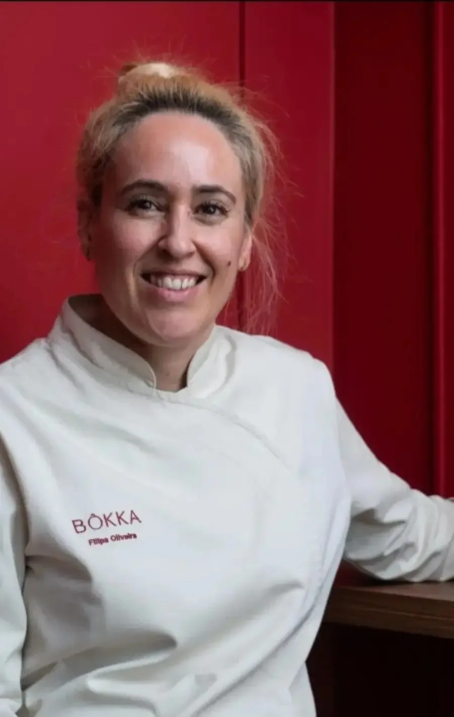 Filipa Oliveira no balcão do Bôkka